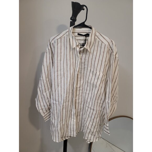 NEW Jenni Kayne Linen Relaxed Oversized Shirt size M Medium NWT - Picture 1 of 7